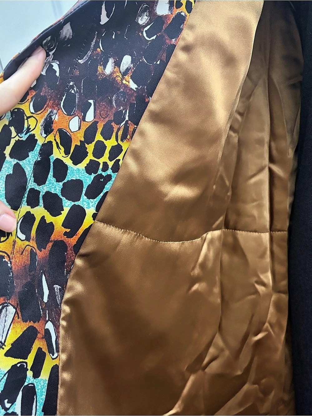 Persona by Marina Rinaldi Animal Print Trench Coat NWOT Size 22 - Picture 9 of 13